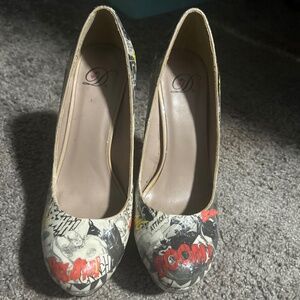 Custom comic heels